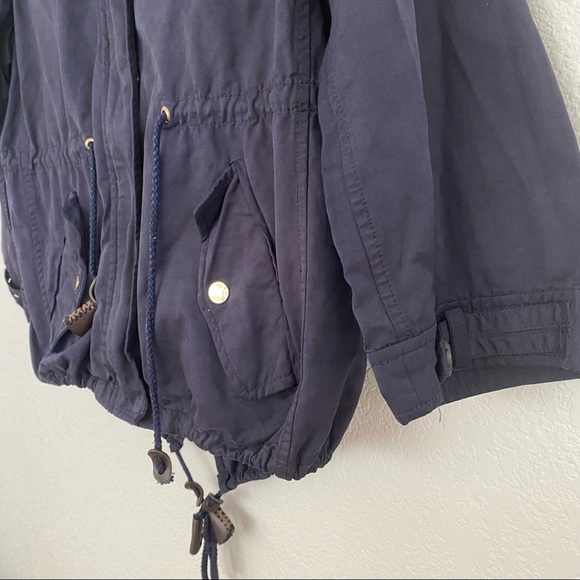 ZARA Women's Small Blue Windbreaker Jacket - Picture 10 of 13